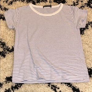 brandy melville periwinkle stripped short sleeve
